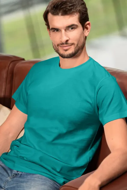 Tričko vyššej gramáže unisex, smaragdovozelená