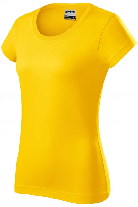 Odolné dámske tričko hrubšie, žltá