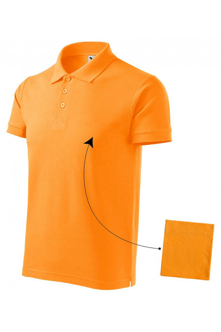 Pánska elegantná polokošeľa, mandarínková oranžová, tričká pánske