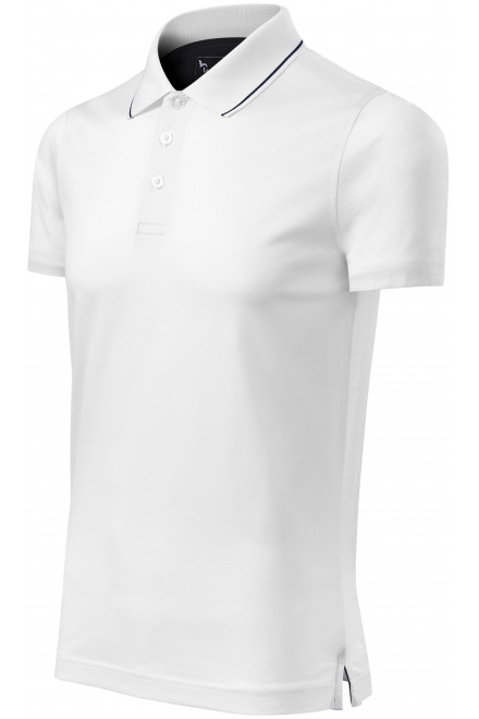 Pánska elegantná polokošeľa mercerovaná, biela, krátke tričká
