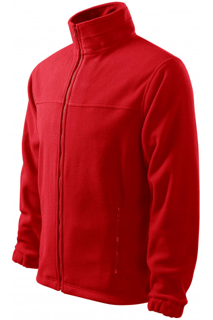 Pánska fleecová bunda, červená, pánske mikiny