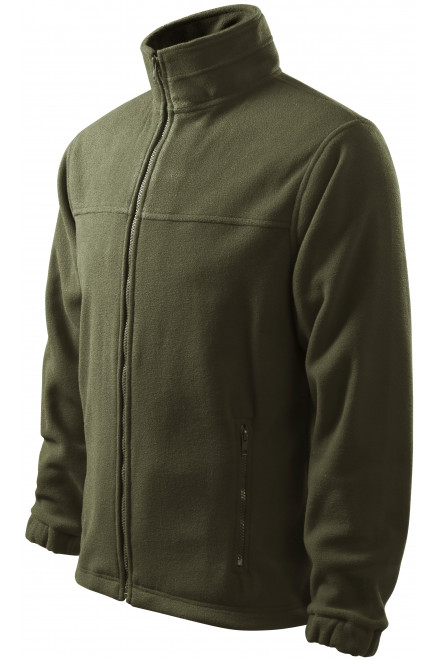 Pánska fleecová bunda, military, mikiny na zips