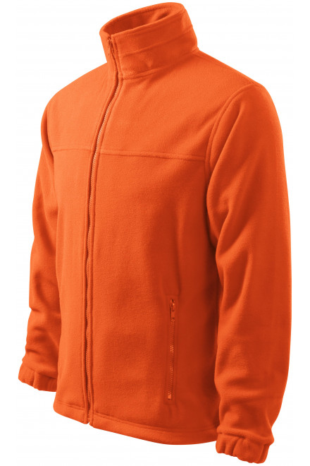 Pánska fleecová bunda, oranžová, pánske mikiny