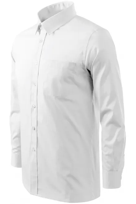 Pánska košeľa s dlhým rukávom, biela