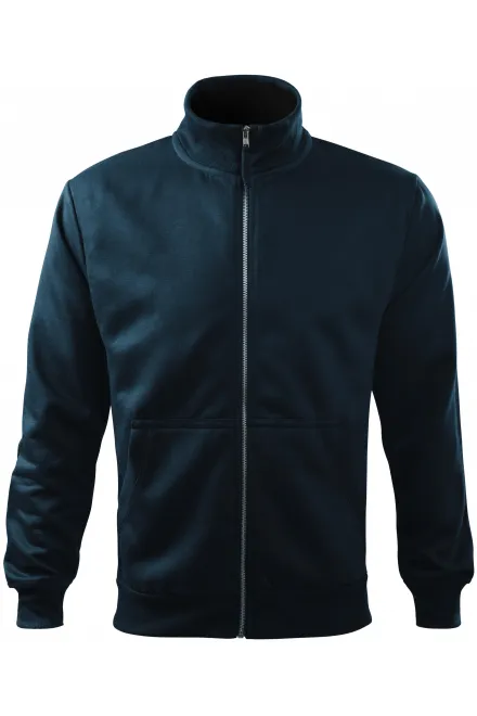 Pánska mikina jednoduchá bez kapucne - tmavomodrá, M