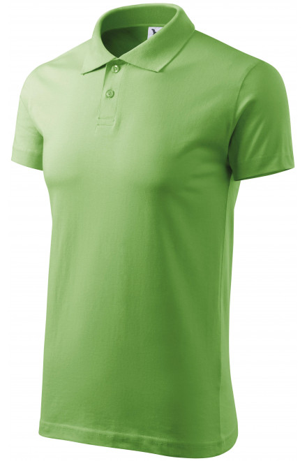 Pánska polokošeľa jednoduchá, hráškovo zelená, krátke tričká