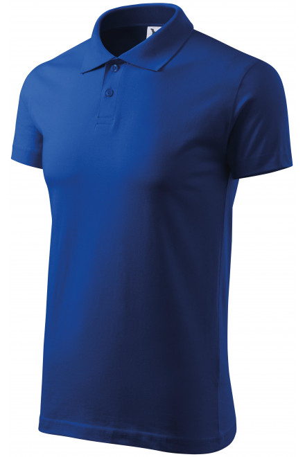 Pánska polokošeľa jednoduchá, kráľovská modrá, bavlnené tričká