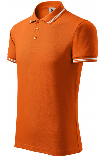 Pánska polokošeľa kontrastná, oranžová, tričká pánske