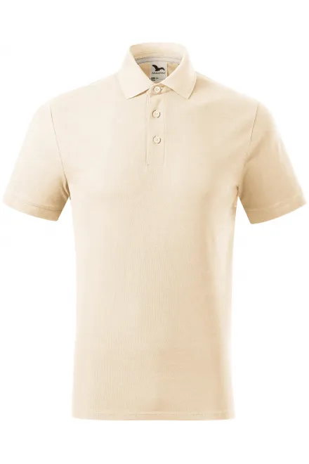 Pánska polokošeľa z organickej bavlny - mandľová, S