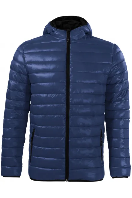 Pánska prešívaná bunda - tmavomodrá, S