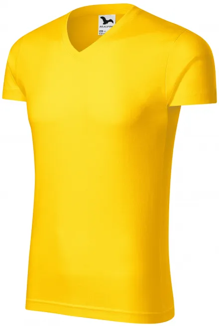 Pánske priliehavé tričko, žltá