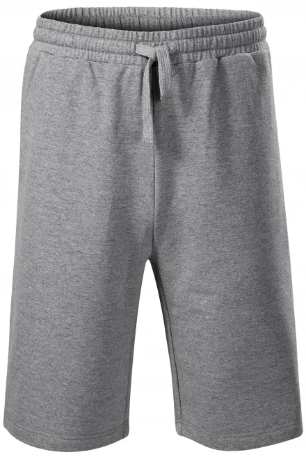 Pánske teplákové šortky - tmavosivý melír, L