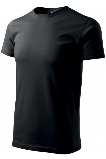 Pánske tričko jednoduché, čierna, bavlnené tričká