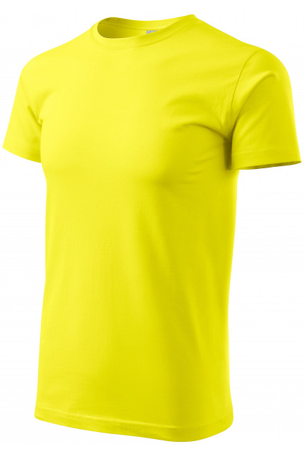 Pánske tričko jednoduché, citrónová, krátke tričká