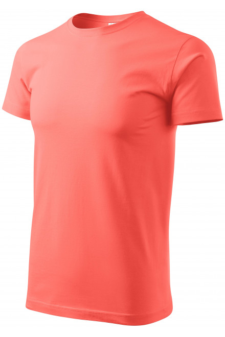 Pánske tričko jednoduché, koralová, oranžové tričká