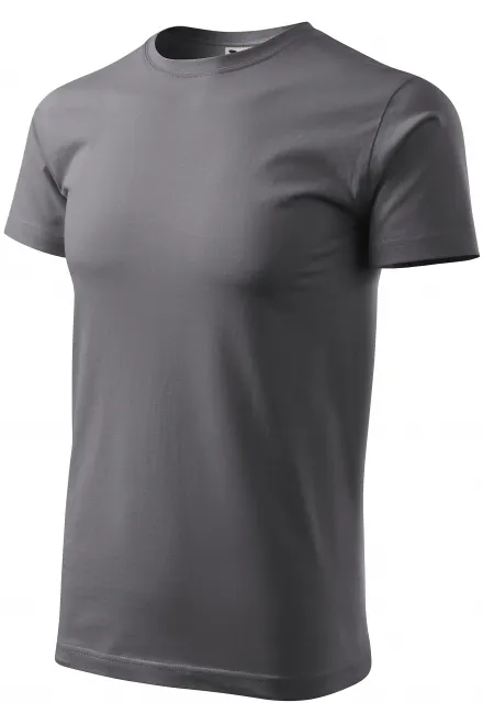 Pánske tričko jednoduché, oceľovo sivá