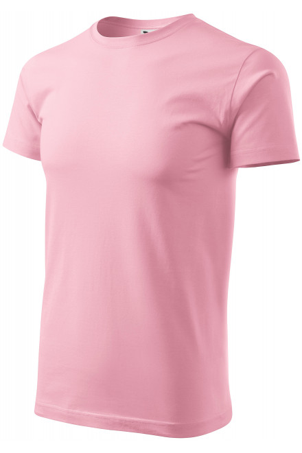 Pánske tričko jednoduché, ružová, ružové tričká