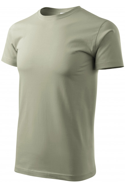 Pánske tričko jednoduché, svetlá khaki, hnedé tričká