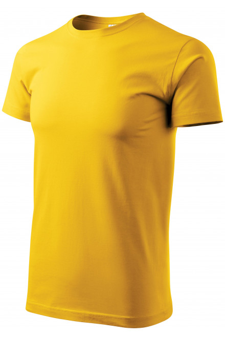 Pánske tričko jednoduché, žltá, tričká bez potlače