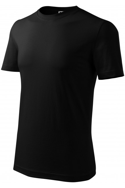 Pánske tričko klasické, čierna, jednofarebné tričká