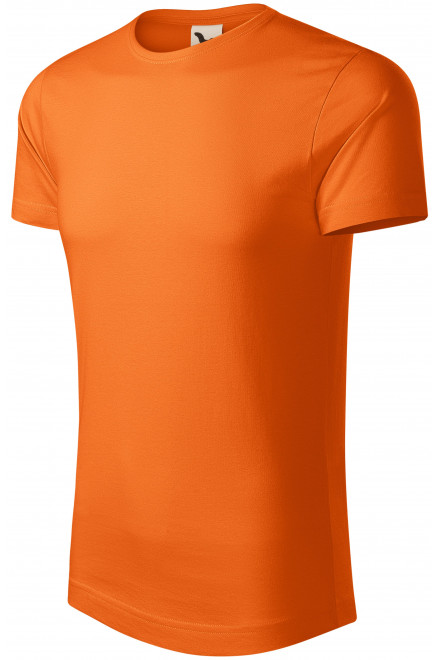 Pánske tričko, organická bavlna, oranžová, tričká bez potlače