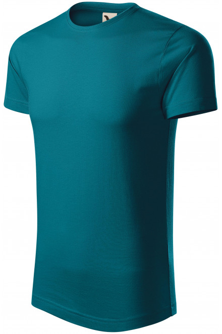 Pánske tričko, organická bavlna, petrol blue, jednofarebné tričká