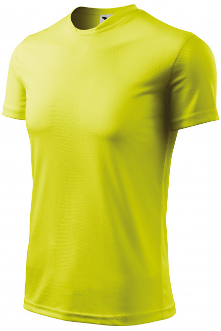 Športové tričko detské, neónová žltá, jednofarebné tričká