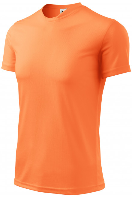 Športové tričko detské, neónová mandarinková