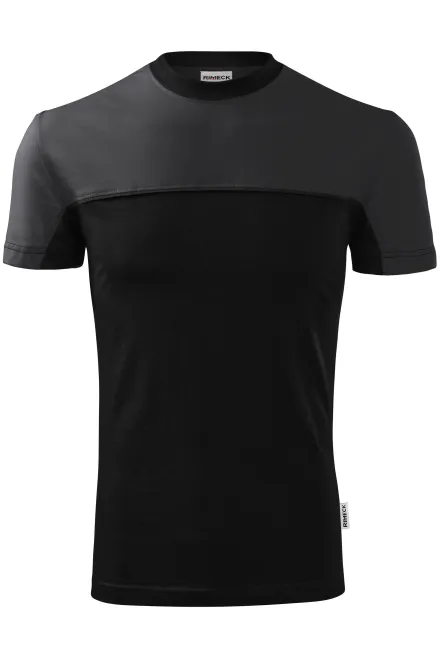 Tričko dvojfarebné - ebenovo šedá, S