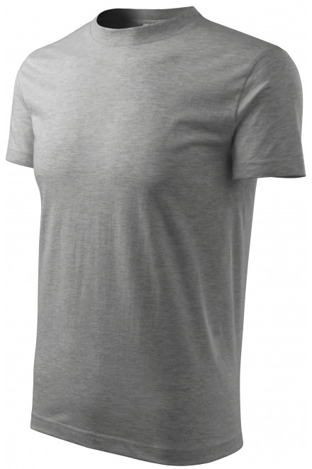 Tričko klasické, tmavosivý melír, sivé tričká