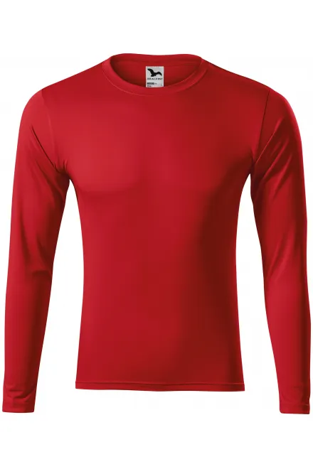 Tričko na šport s dlhým rukávom - červená, XS