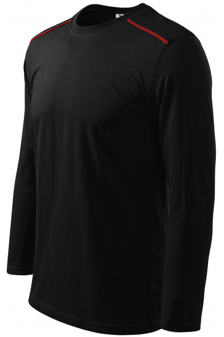 Tričko s dlhým rukávom, čierna, bavlnené tričká