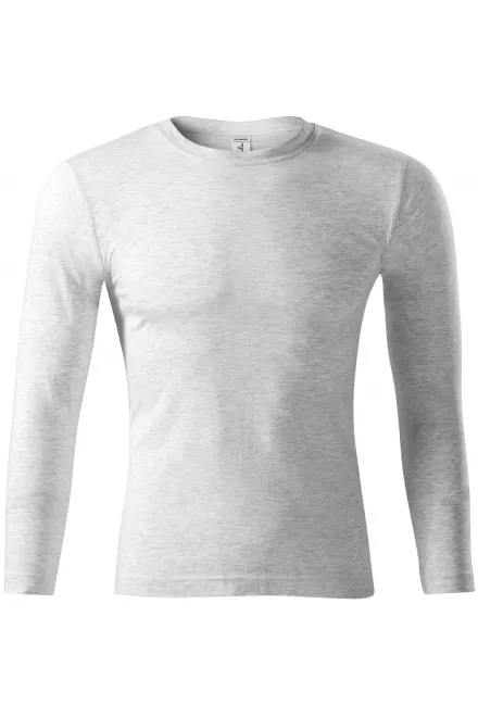 Tričko s dlhým rukávom, ľahšie - svetlosivý melír, L