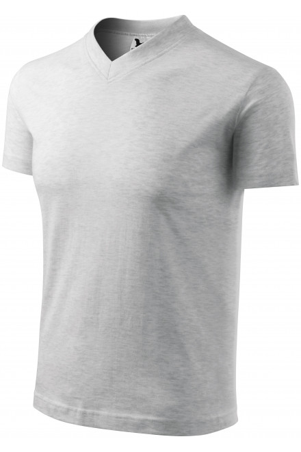 Tričko s krátkym rukávom, stredne hrubé, svetlosivý melír, krátke tričká