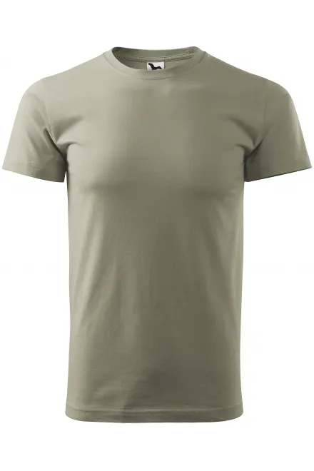 Tričko vyššej gramáže unisex - svetlá khaki, XS